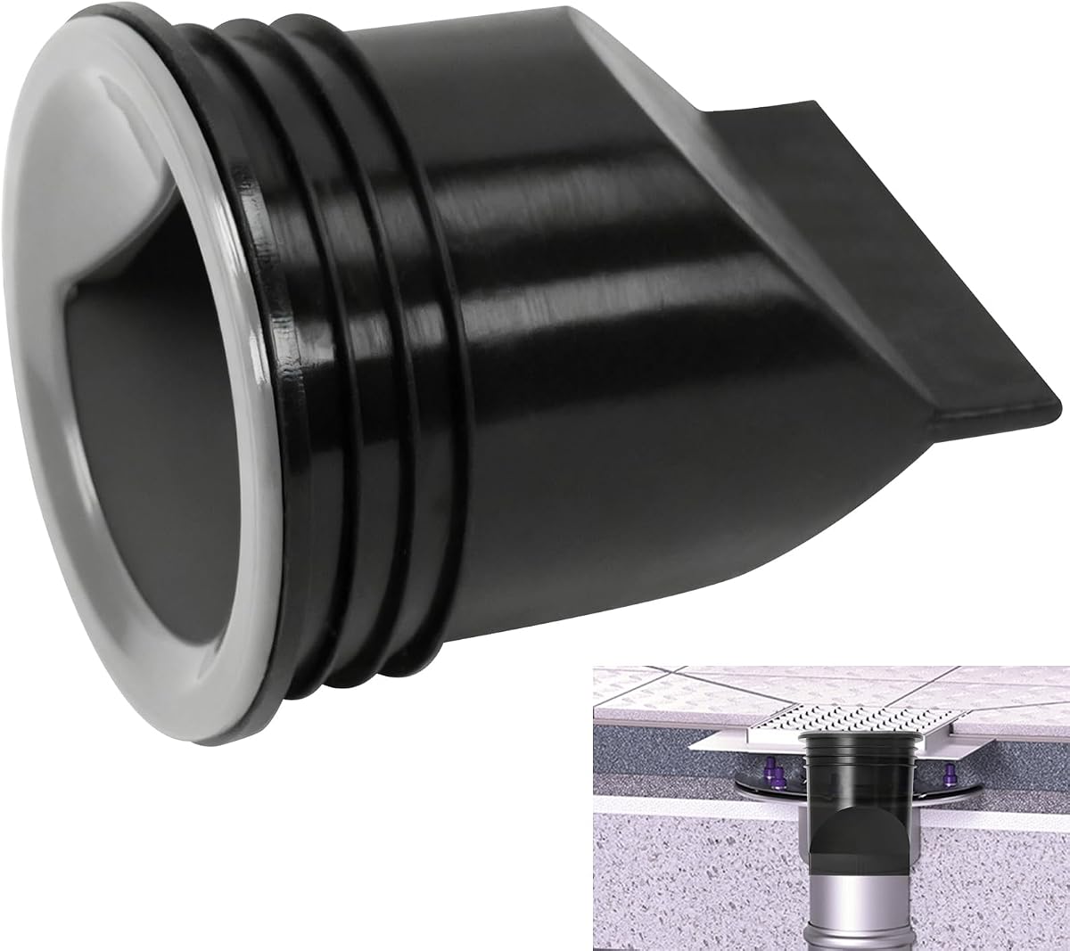 2" 43745 Rubber Shower & Floor Drain Seal, Floor Drain Check Valve | Fits Oatey D-Type General Purpose Floor Drain, Shower Drain Check Valve, for The Interface of Bathroom Drainage Pipes, 1 Pc