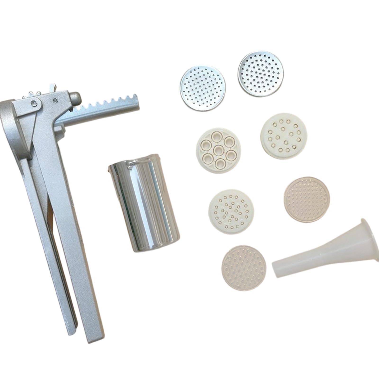 Nudelpresse mit ergonomischem Griff für bequeme Nudeln, aus Edelstahl, effizienter Nudel-Extruder