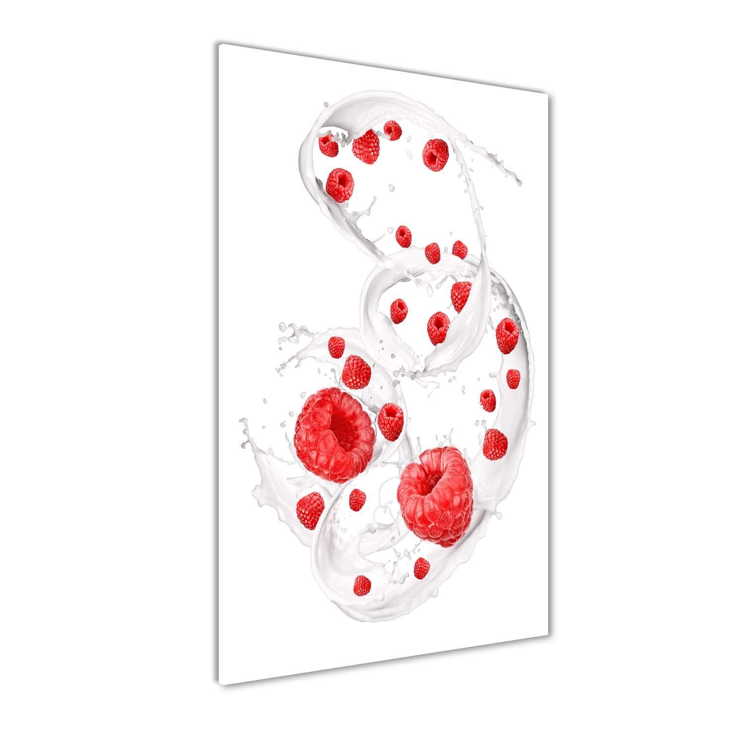 Tableau panoramique rouge 60x120 cm pour masquer les murs vides de cuisine