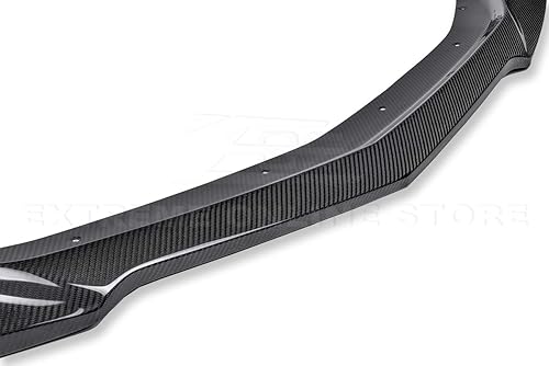 Miniatura 7 de Repuesto para Chevrolet Camaro LT LS RS SS 2019  Divisor de labio inferior de parachoques delantero estilo ZL1 de fibra de carbono