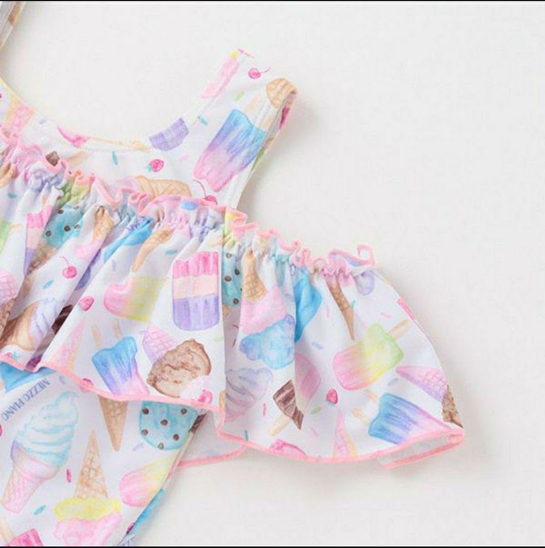 Amazon.co.jp: 130㎝ アイス セパレート 水着 マルチカラー SWIM 