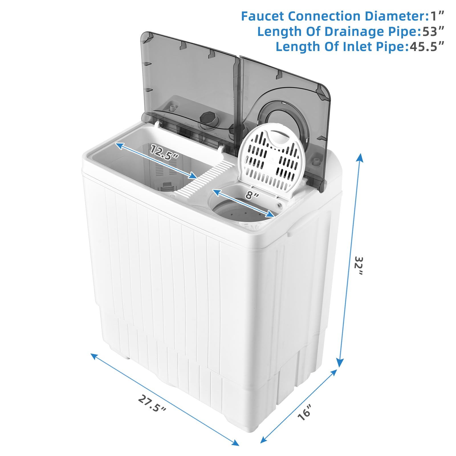 Amazon.com: Giantex Portable Washing Machine, 26lbs Washer and