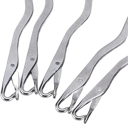 Miniatura 4 de 5 agujas de reparación de máquina de tejer de doble extremo de acero inoxidable para el hogar, herramientas de punto para reparación de tejer o