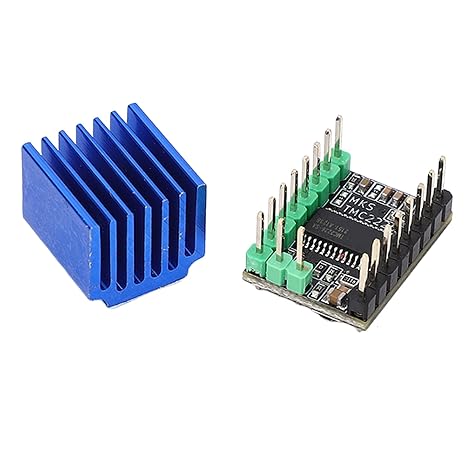 Stepper Motor Driver, TMC2226 256 Microstep Low Noise, Printer Motor Drive Module with Heatsink 3D Printer Accessory for Motor Speed Controllers