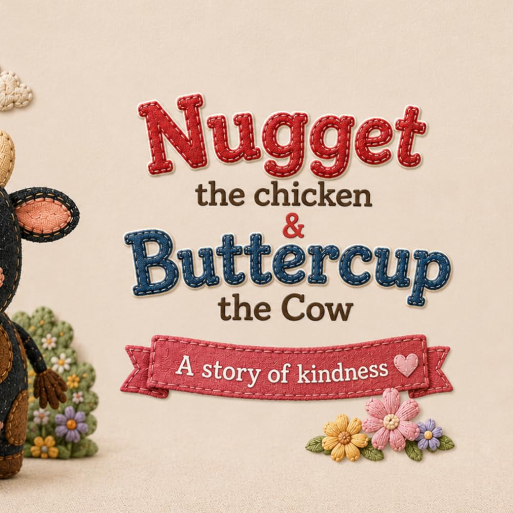 Nugget the Chicken & Buttercup the Cow: A Story of Kindness: Welcome to a cozy little farm where friendship grows as beautifully as the garden!
