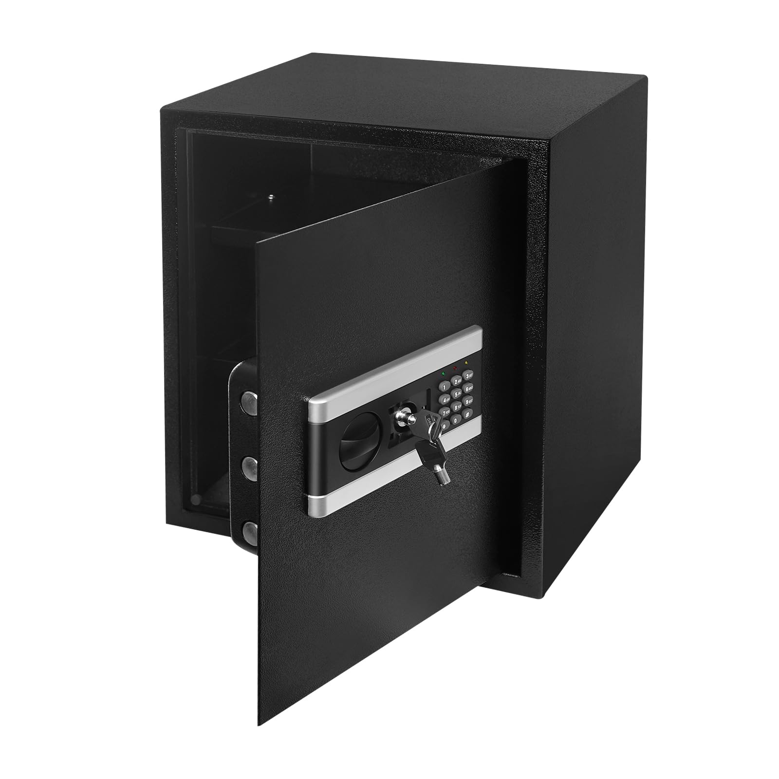 Cassaforte elettronica, protezione a 3 vie e sistema di allarme, resistenza all'usura, resistenza alla ruggine e ai graffi, per ufficio e casa, adatto per famiglie (38 x 31 x 45 cm)