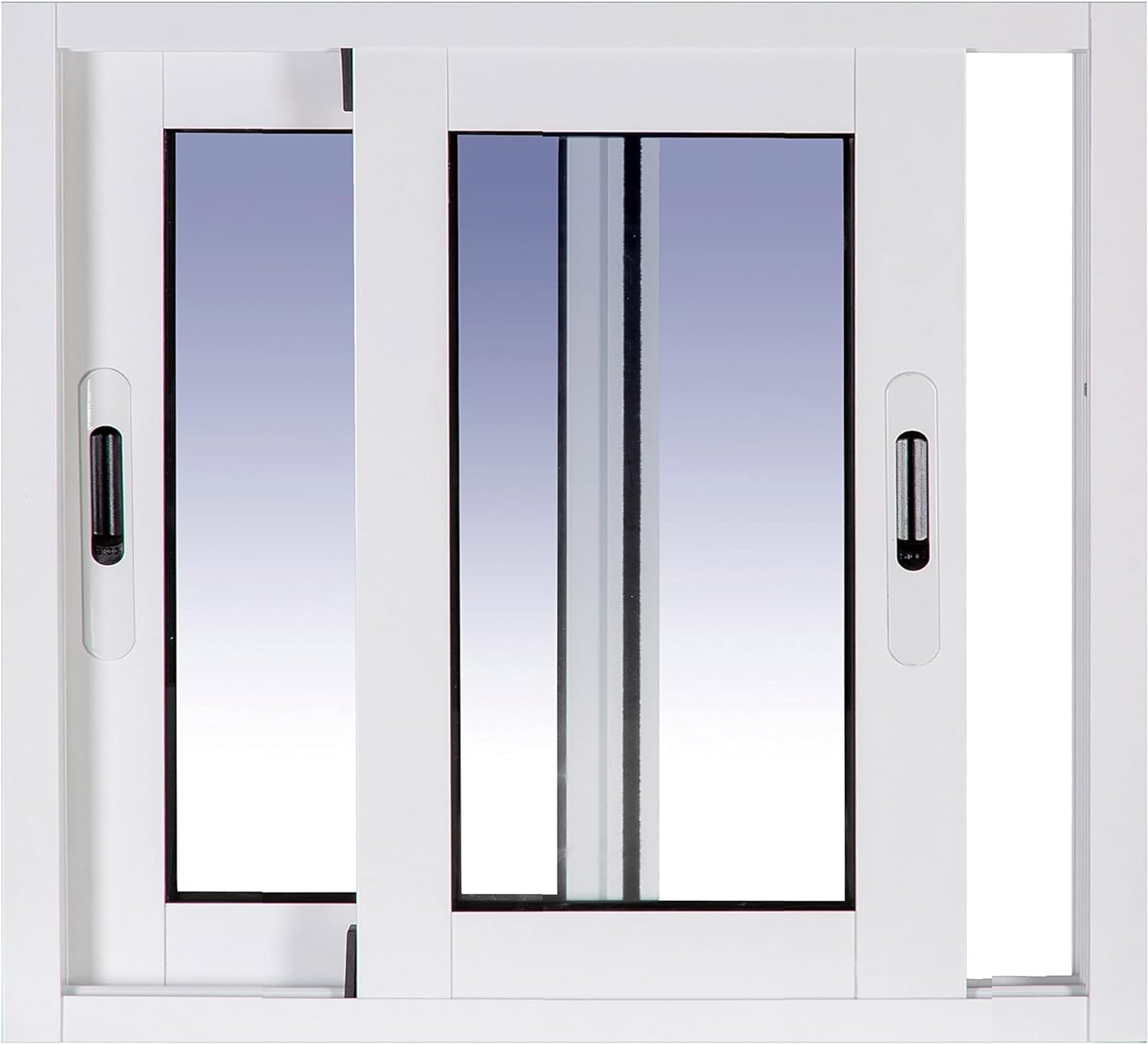 Ventanastock ALB0017L Ventana Aluminio 600x500 Corredera 2 hojas. con cristal carglass (Climalit Mate)