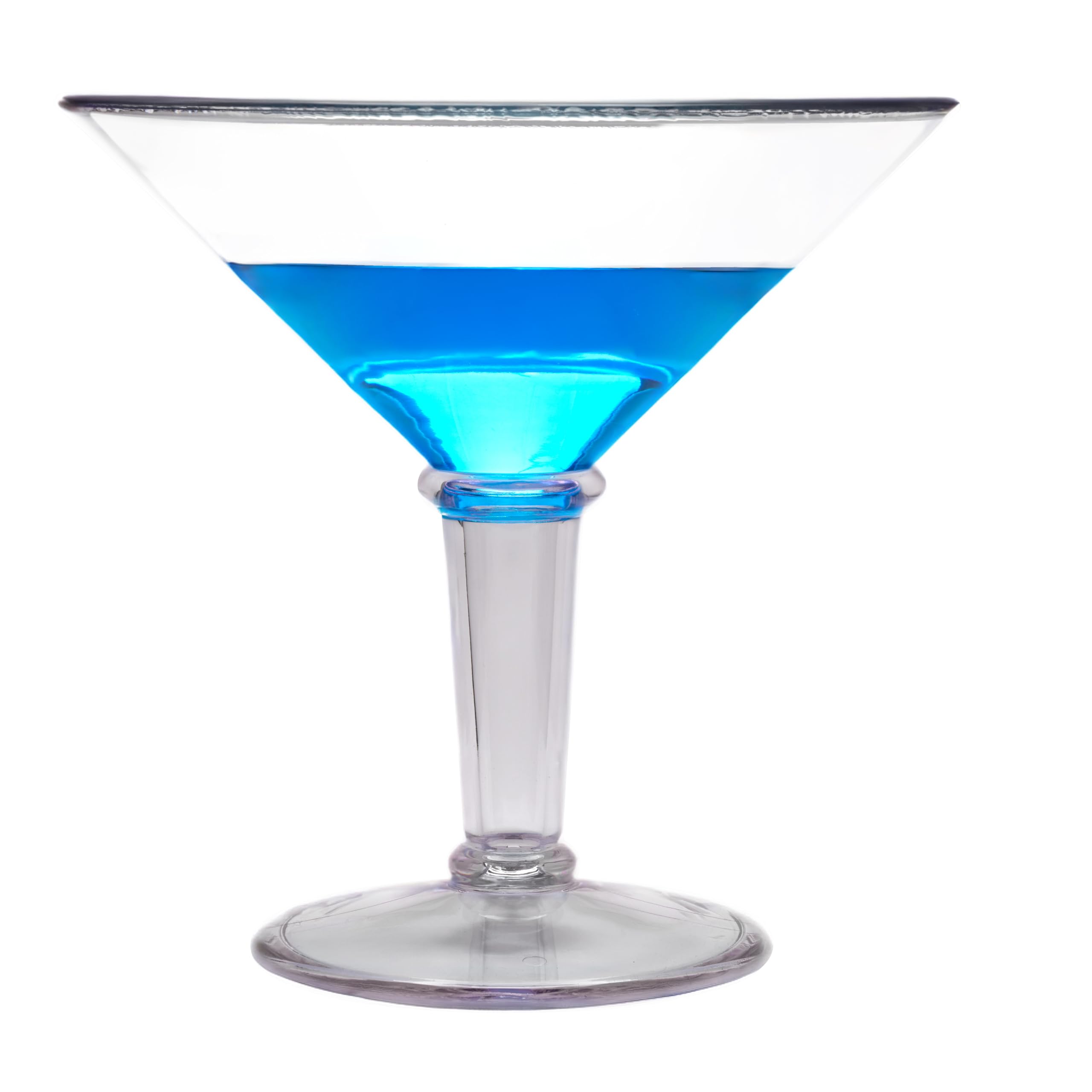 GET SW-1419-1-SAN-CL BPA-Free Break- Resistant Plastic Super Martini Glasses, 48 Ounce, Clear