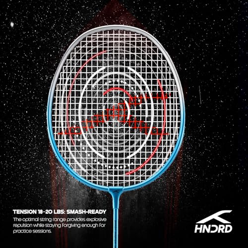Image of Hundred Smash Master 100 Strung Badminton Racket with Full Racket Cover | for Intermediate Players(Blue /Silver)