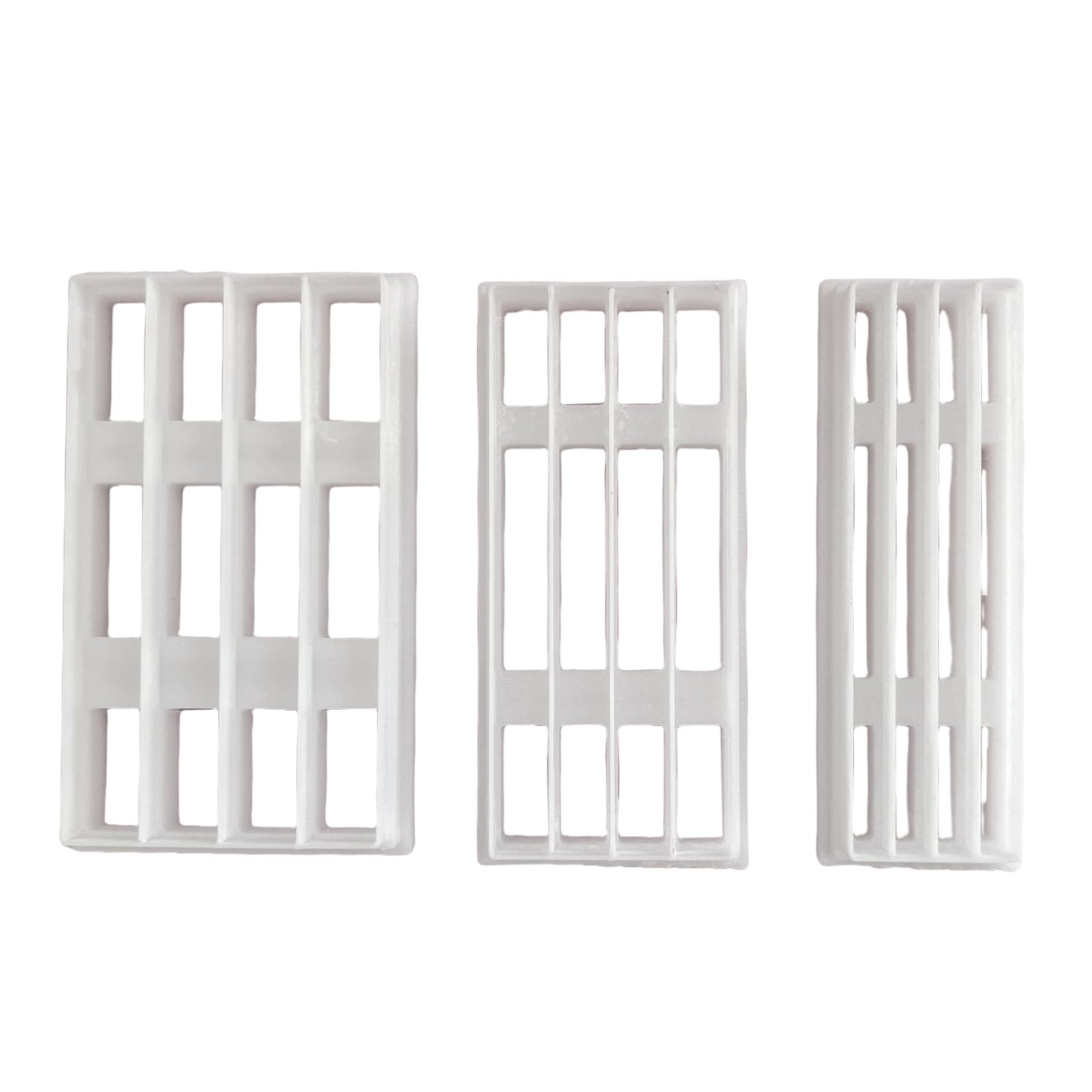 yanwuwa 3Pcs Geometric Gridded Clay Cutter Clay Molds for Earrings Making, Geometric Earring Cutter Tool for Jewelry Making Beginner Crafting
