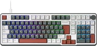 RK ROYAL KLUDGE C98 ES Mechanical Gaming Keyboard, Hall Effect Magnetic Switch, RGB with 95% Cable, Quick Trigger, 8K Poll…