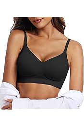 Womens Wireless Bras Comfortable Push Up Bra No Underwire Bra Full Support Lift Bralette Everyday Seamless Tshirt Bras