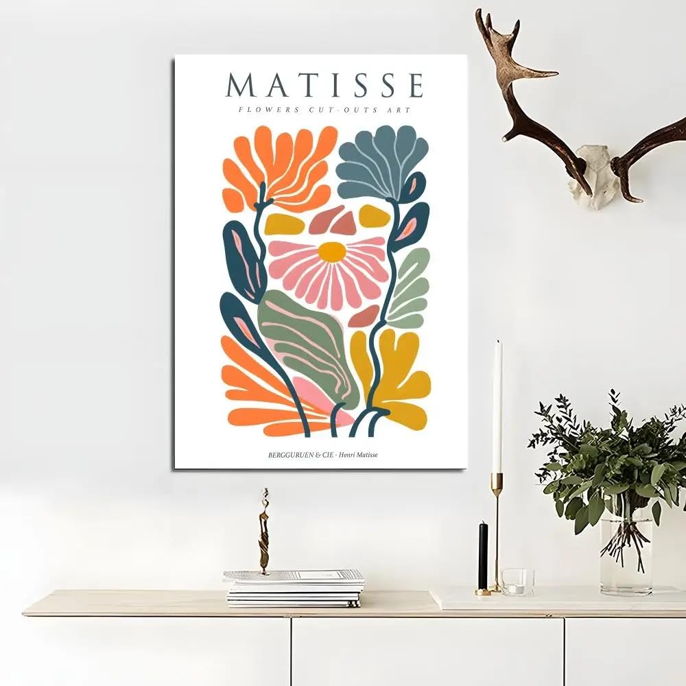 SDVIB Artist H-Henri M-Matisse Poster Wall Art Print Poster for Living Room Bedroom Home Decor Canvas Picture Painting(50x70cm/Frameless)