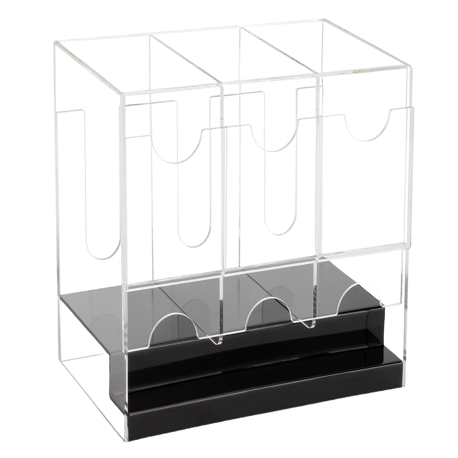 Booster-Box-Hülle 3-Fach Acryl-Transparent-Display-Box | Sammelkarten-Pack-Organizer Trading-Card-Sport-Aufbewahrung fuer Zuhause, Schlafzimmer, , Geschaeft