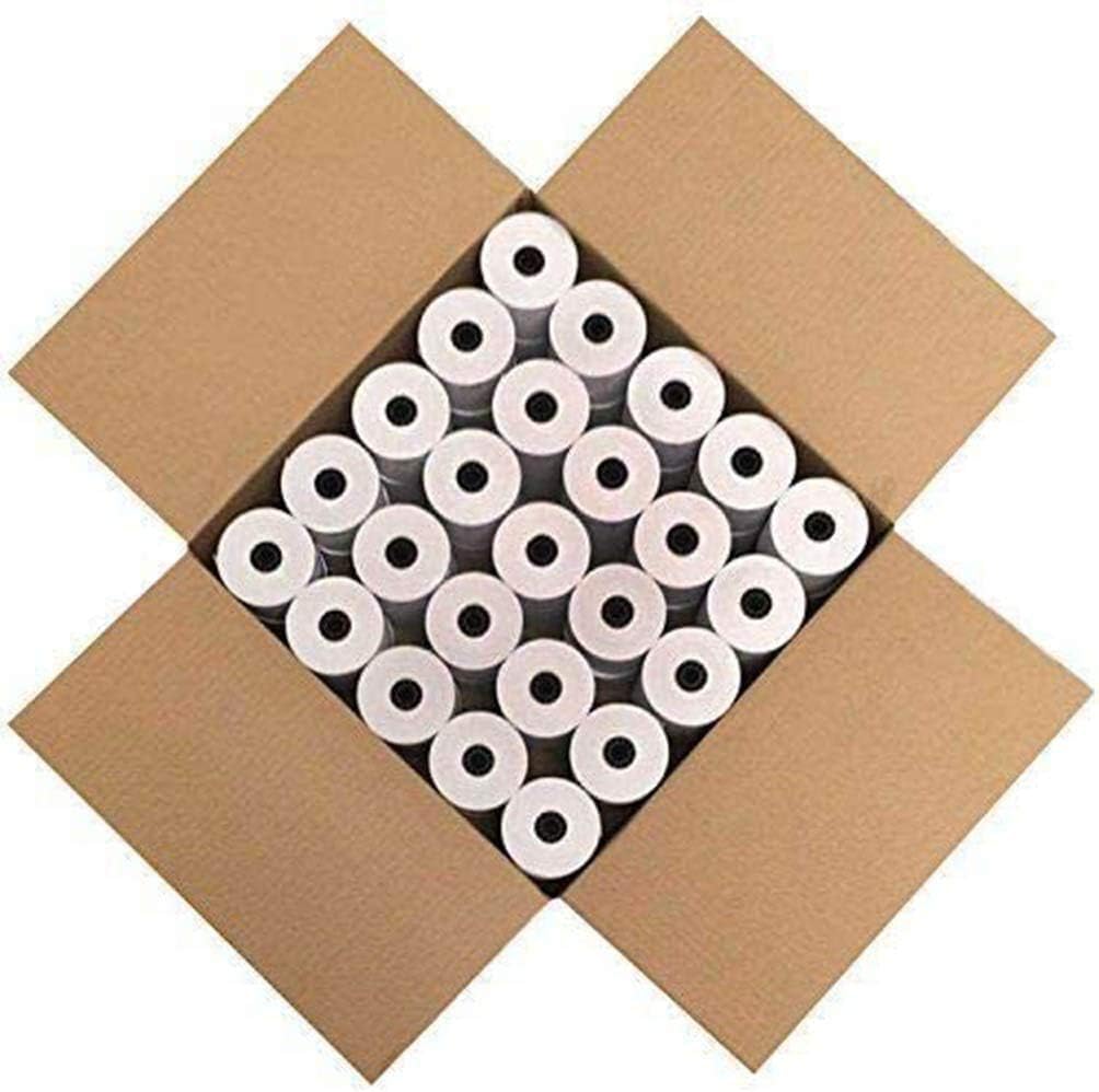POS Receipt Rolls Thermal Paper, 80x80mm Thermal Roll Paper, 50 Rolls Per Box