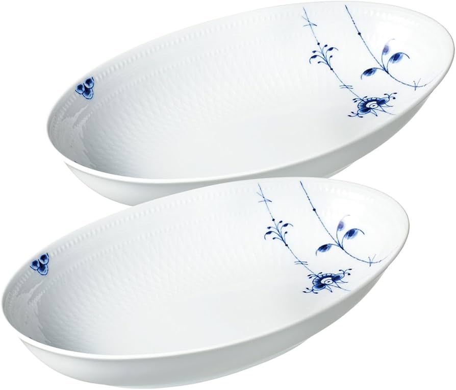 ロイヤルコペンハーゲン　ブルーパルメッテ　オーバルディッシュ　L32cm 新品 Amazon｜【正規輸入品】ロイヤルコペンハーゲン ブルーパルメッテ