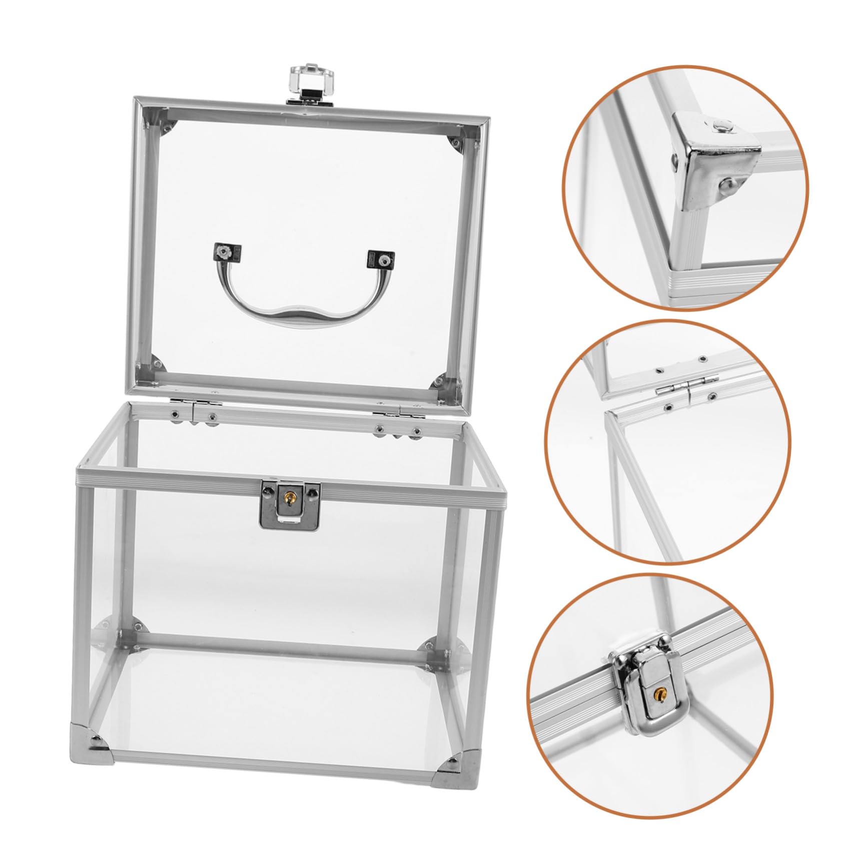 Homoyoyo Custodia Acrilica per Organizzatore di Dischi in Vinile e CD con Manico, Grande Capacità e Design Elegante per Casa e Studio, Facile Identificazione e Trasporto