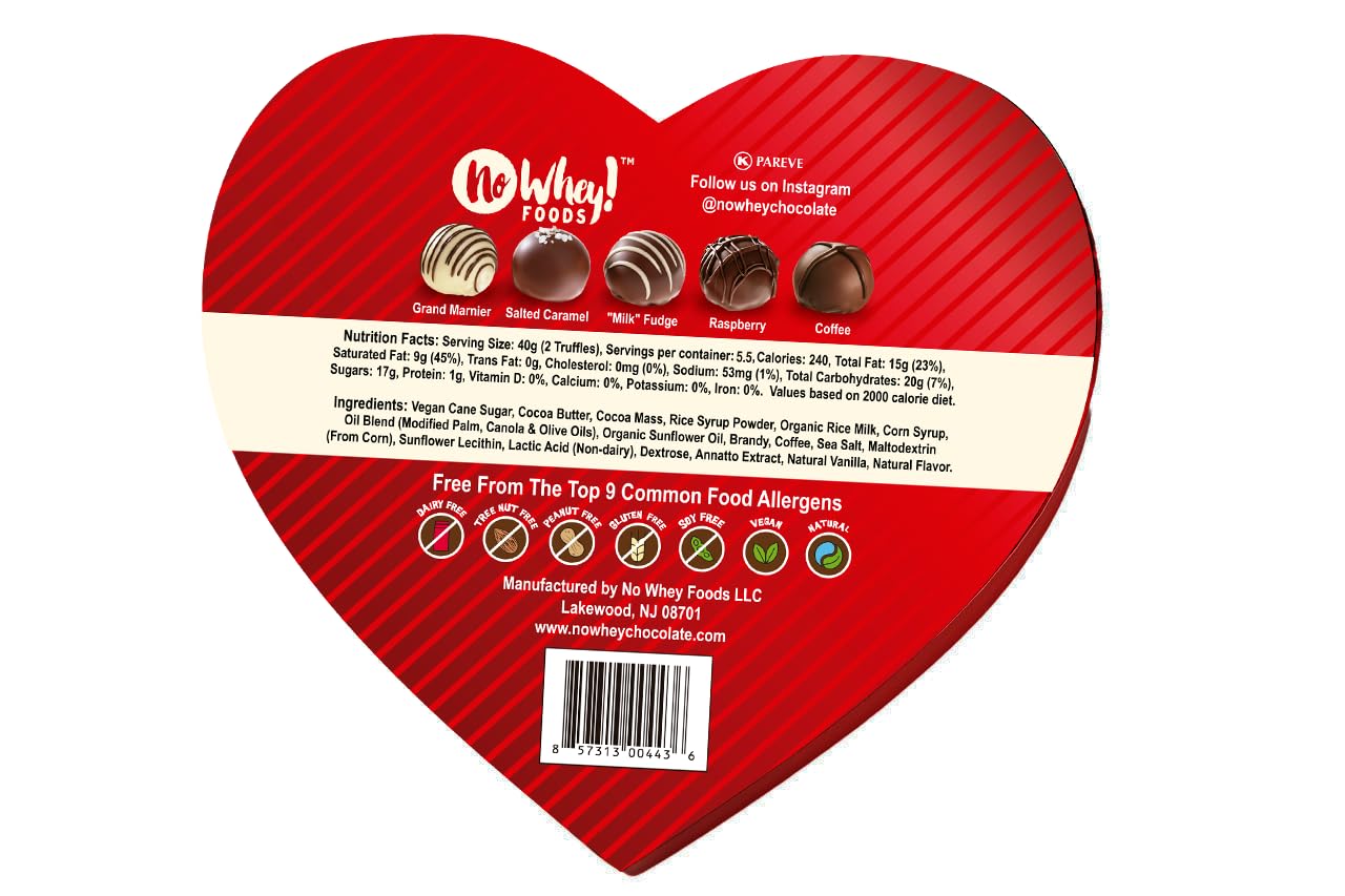 Amazon.com: Chocolate Truffle Heart Box (11 Pieces) – Valentine's