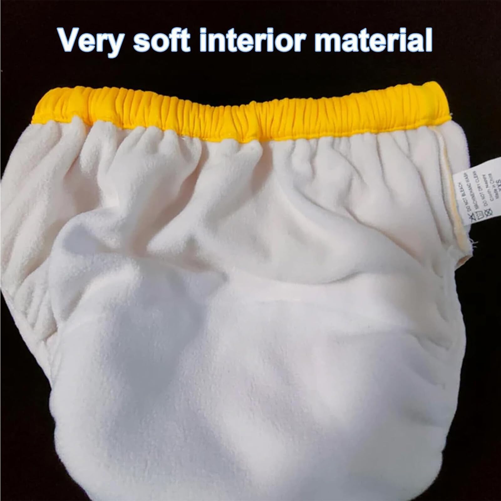 2 Pack Washable Adult Diaper Covers/Incontinence Pants Covers/Diapers/Reusable Leakproof Incontinence Underwear/Soft Sided Suitable for Men, Women, Older Children and Teens