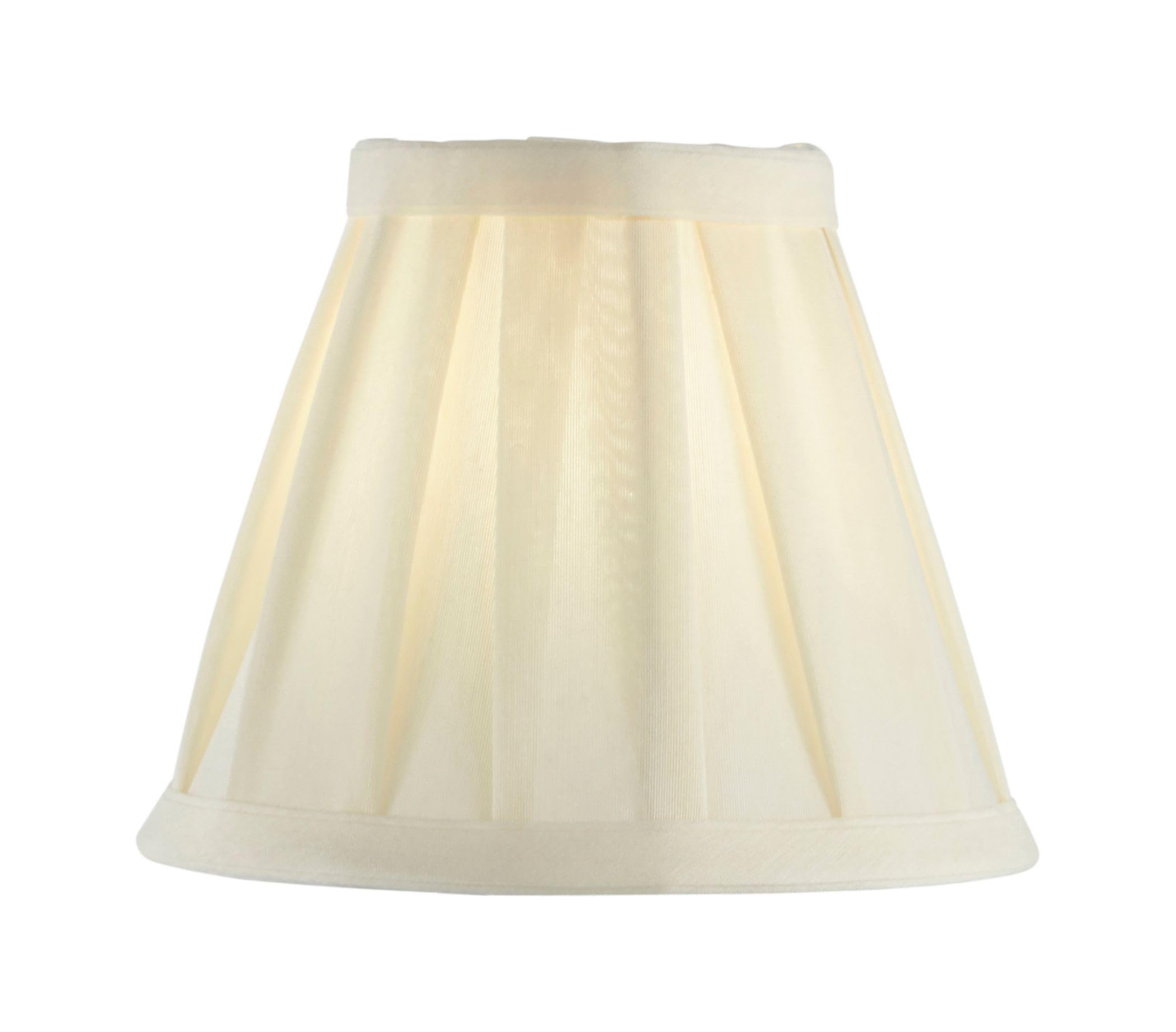Endon Cream Carla 6" Pleated Shade Fabric