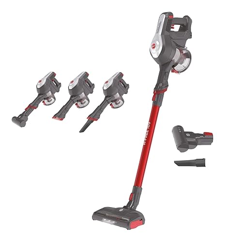 Immagine del prodotto Hoover H-FREE 100 HF122GPT 011 Aspirapolvere Elettrica Senza Fili, Senza Sacco, 170W, 0,9 L, Ciclonico, Mini Turbo Spazzola, Autonomia 40 Min, Rosso
