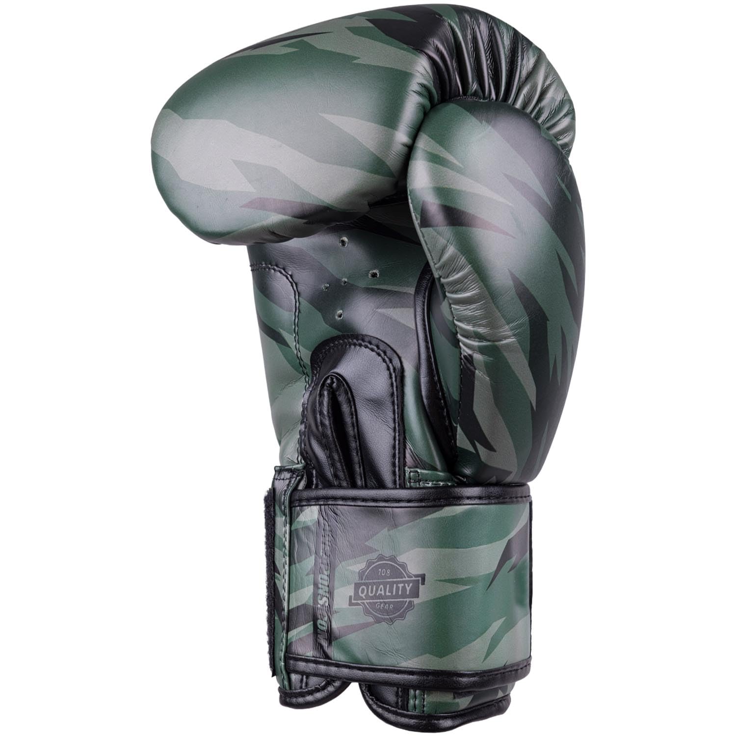 8 WEAPONS Boxhandschuhe Unlimited 2.0, Woodland Camo, Training, Sparring und Wettkampf, Kunstleder, Perfekte Dämpfung und stabile Nähte, Handschuhe für Muay Thai, K1, Boxen, MMA und Kickboxen