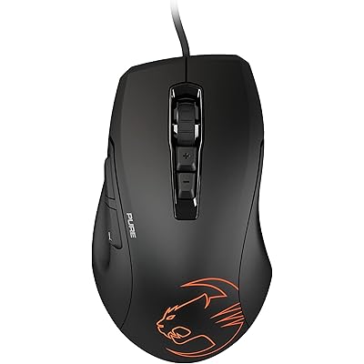 【Amazon.co.jp限定】ROCCAT ゲーミングマウス Kone Pure SEL バルク版 有線 PVC ブラック/黒 光学式/5K/サイドボタン/8 …