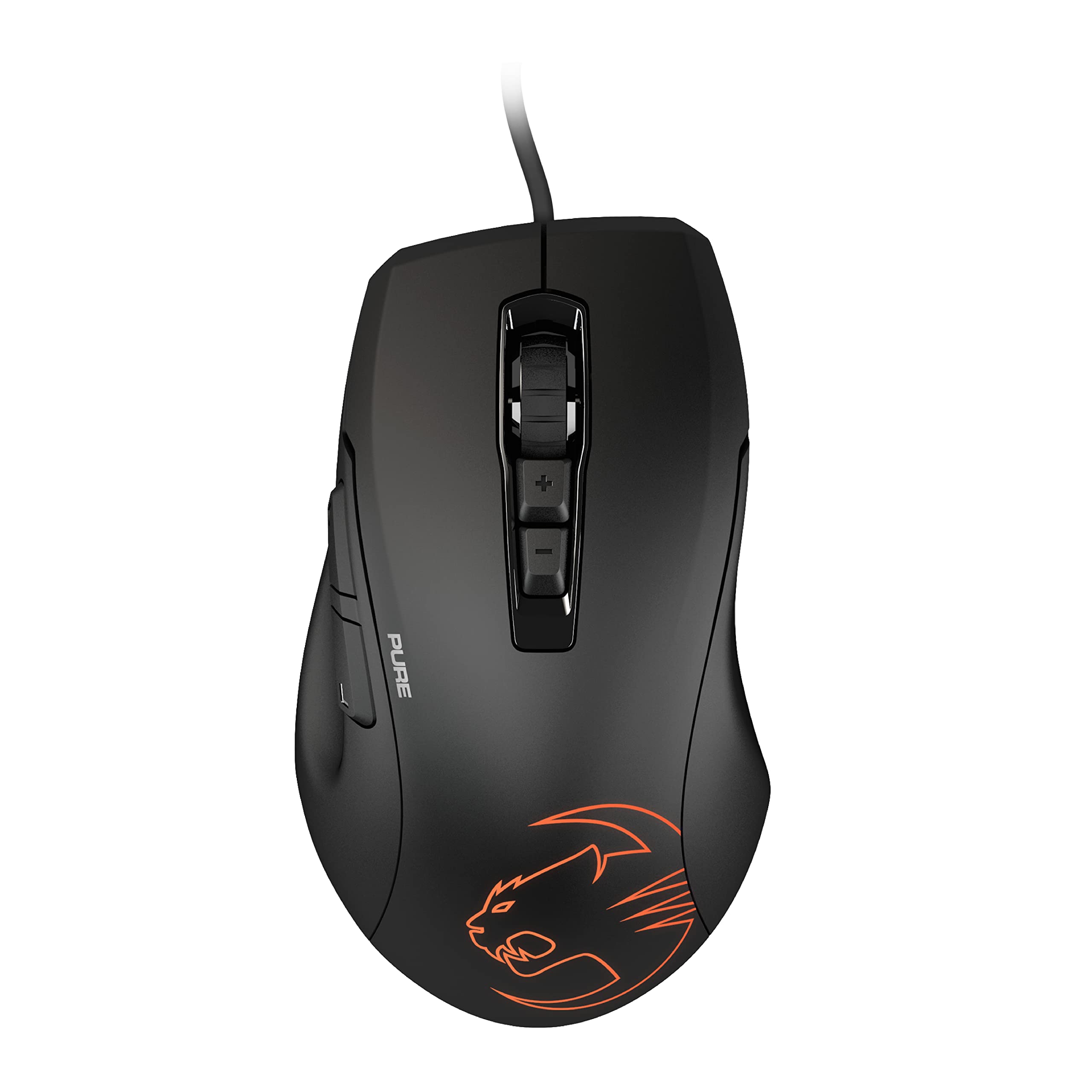 ROCCAT Gaming Maus Kone Pure SEL Bulk Version kabelgebunden PVC schwarz/schwarzlicht 4366 - Bild 1 von 4