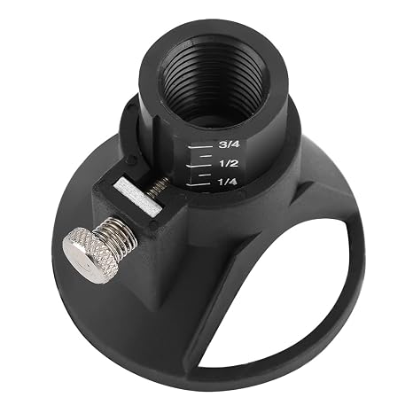 Drill Locator, Plastic Tool Attachment Positioner for Accurate Punching on Electric Grinder Drill Machines Black 2.4inch Base