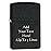 Zippo Lighter - Personalized Custom Message Engraved Windproof Classic Pocket Lighter Black Crackle