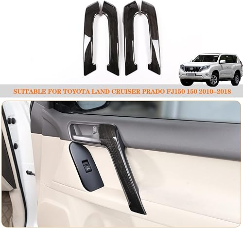 Miniatura 6 de Fgtagtal Cubierta para manija interior de puerta de ToyotLand Cruiser Prado FJ150 150 2010-2018, cubierta de protección de manija interior de puerta