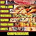 Air Fryer Magnetic Cheat Sheet - Large Print Easy to Read Airfryer Accessory - Air Fryer Cooking Times Chart Magnet, Airfry Cookbook Guide, Kitchen Cheat Sheet, Airfryer Oven Accessories 2025 (Red)