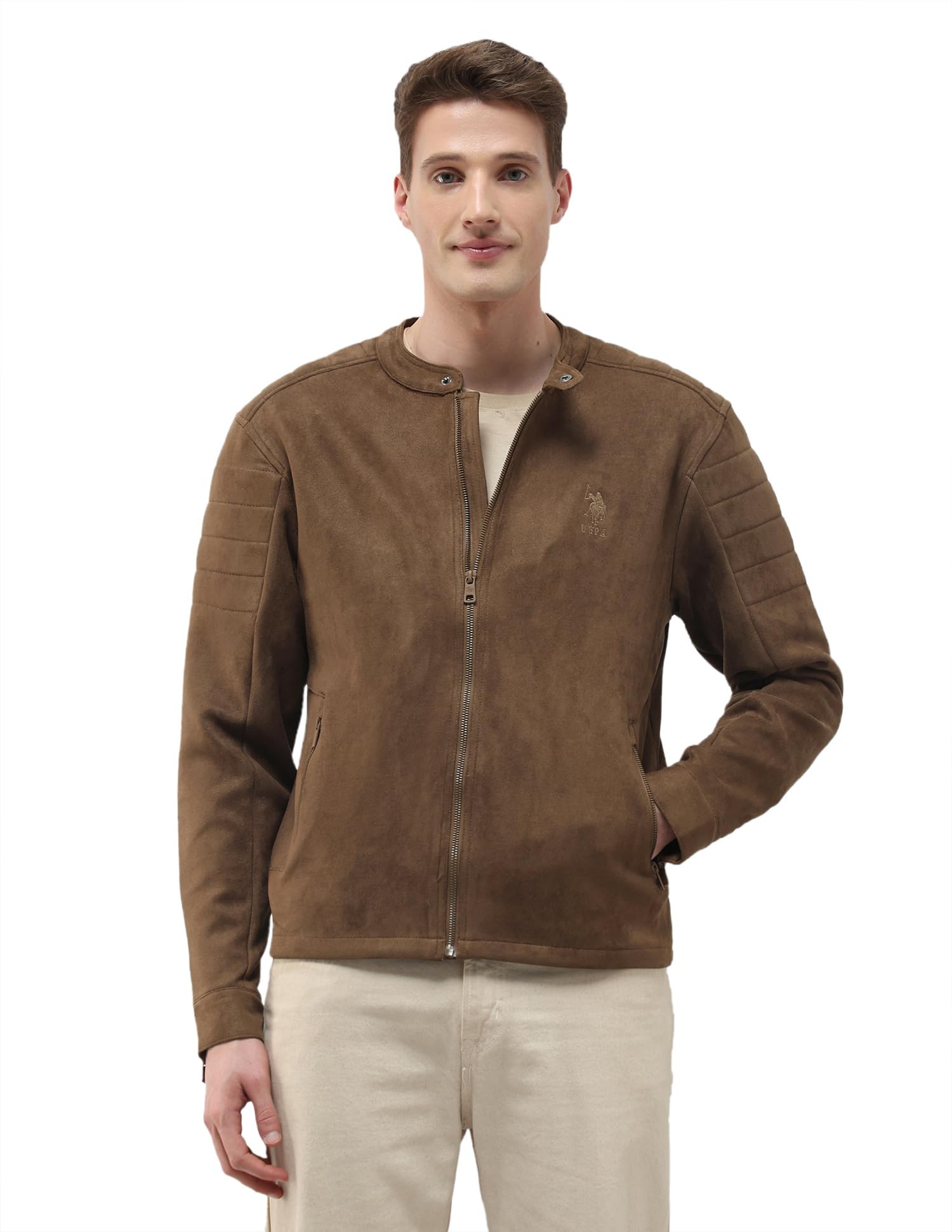 u.s. polo assn. denim co. Men'S Solid Regular Fit Biker Jacket-picture-24
