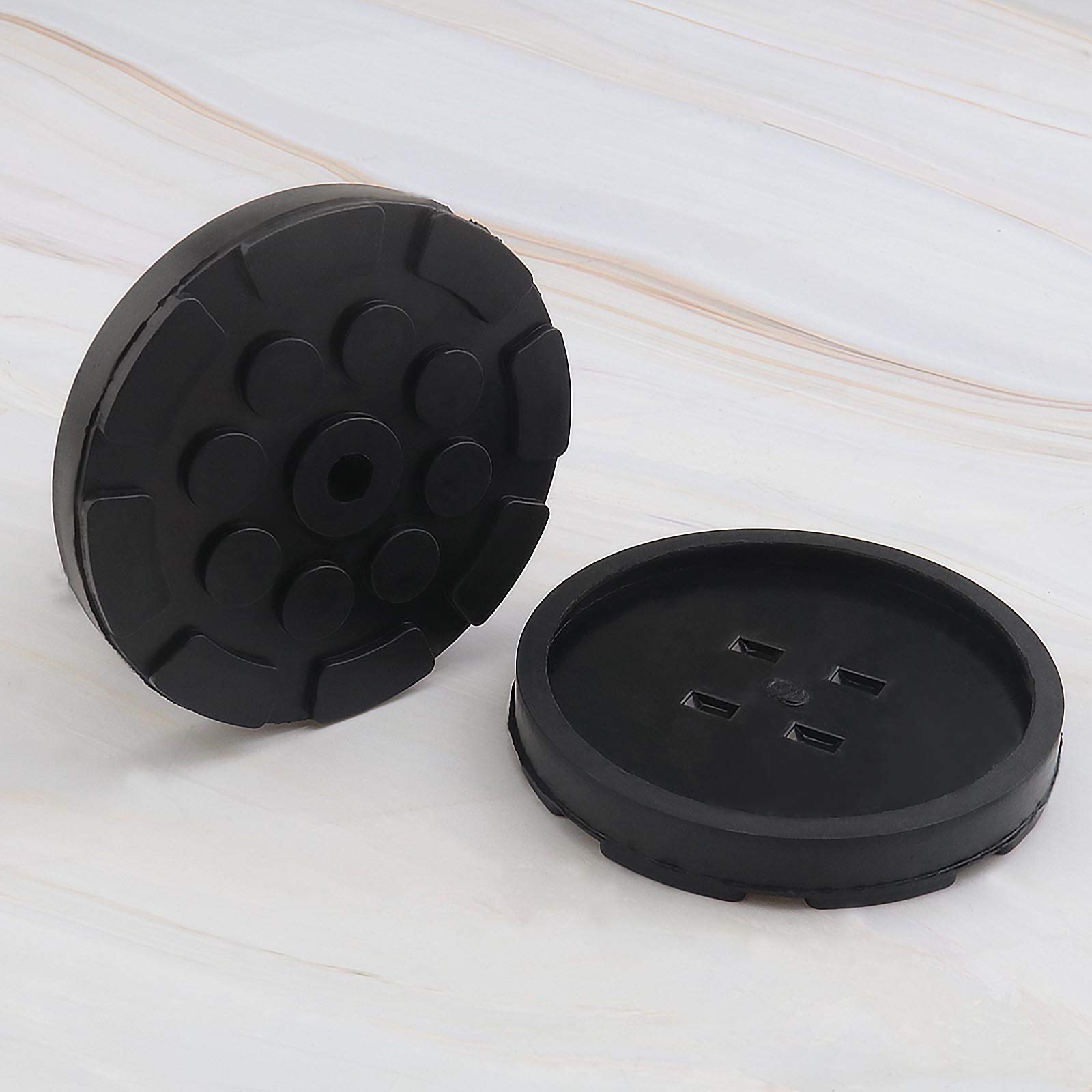 OTOTEC Lot de 4 coussinets de bras en caoutchouc de 11 mm de diamètre universel noir pour cric élévateur de cric - 120 x 17 mm - Accessoires de levage de levage