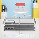 Sinjimoru Magnetic Phone Grip, Magnetic Phone Holder Compatible with MagSafe Stand, Ensuring Finger Comfort for iPhone 17 16 15 14 13, M-Mini Tok Mint