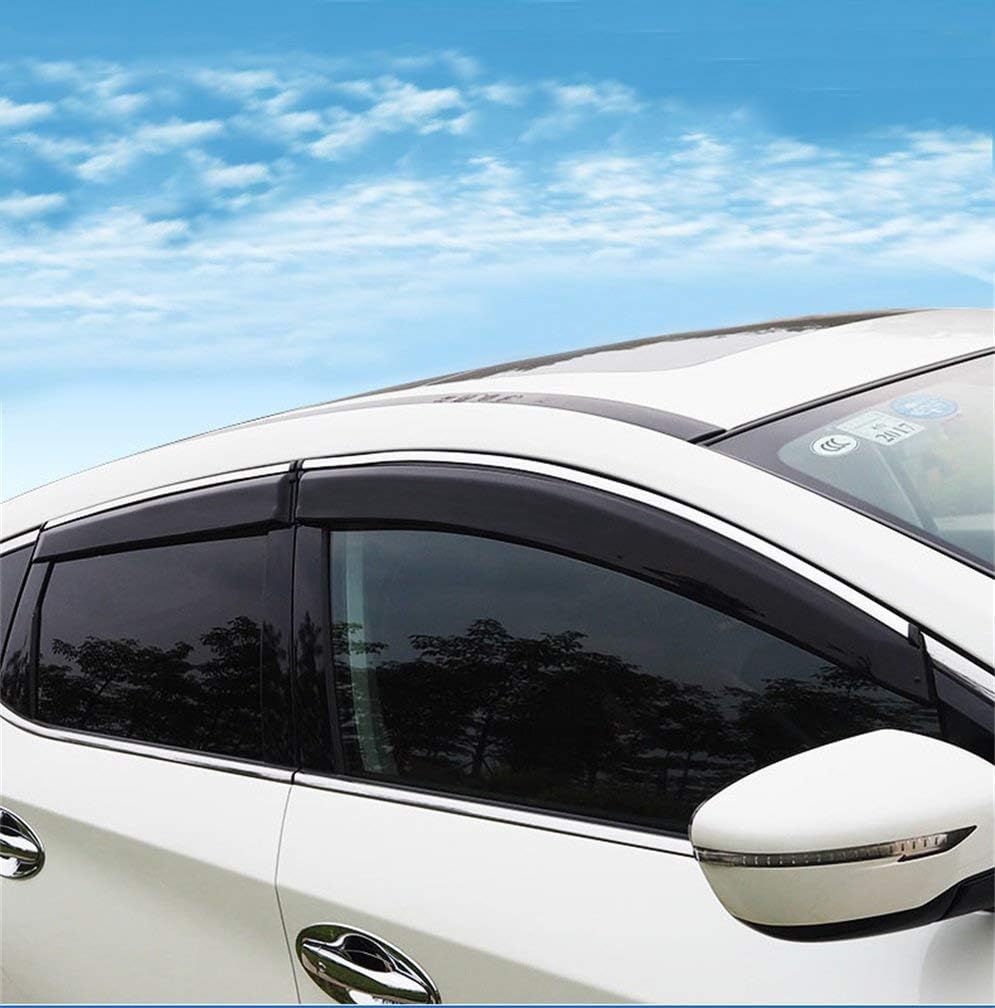 Vesul Compatible with Nissan Murano 2015-2023 Retractable Cargo Cover Security Cover Privacy Cover Tape on Window Wind Deflector Chrome Trim Rain Guard Vent Visor Shield Cover