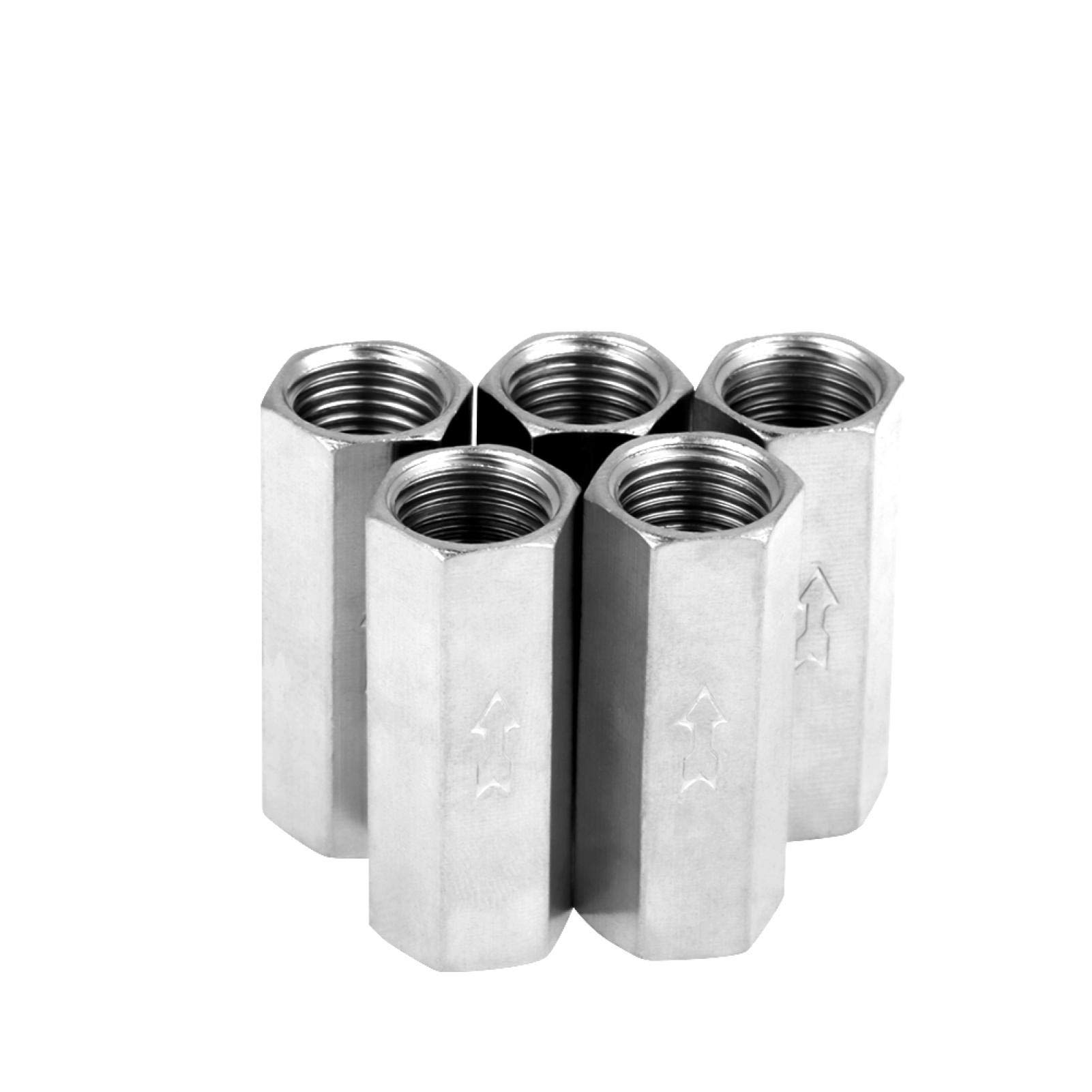 Air Check Valve,5Pcs Copper One Way Air Check Valve 1/4'' Female Threaded Full Port Check Valve One Way Air Valve Non Return Check Valve,for Air