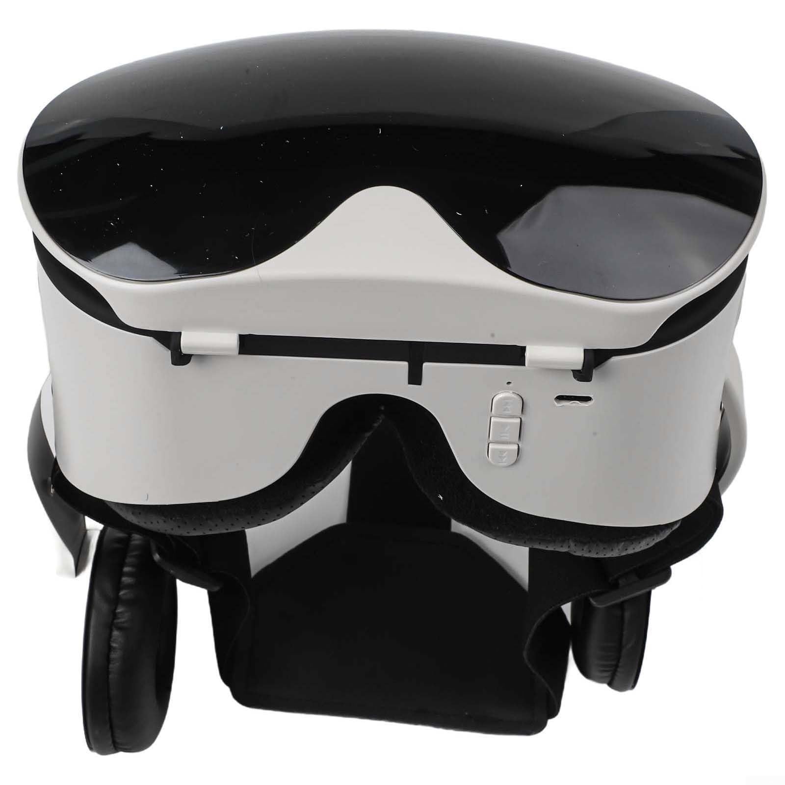 Cuffie per realtà virtuale, 3D VR per giocare a videogiochi/film, supporta smartphone da 5,5 a 6,7 pollici con controller integrato per cuffie (nero)