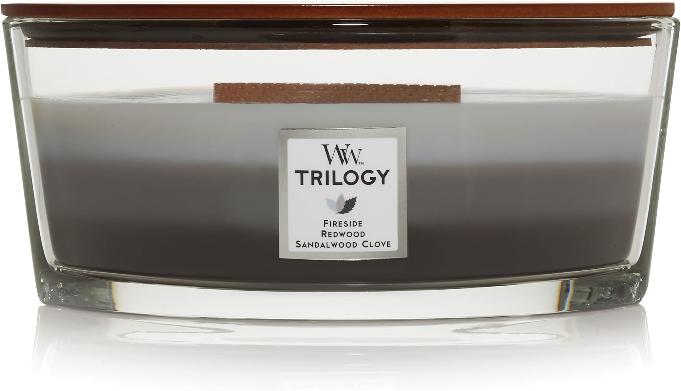 Woodwick Ellipse Trilogy Scented Candle with Crackling Wick Cozy Cabin Up to 50 Hours Burn