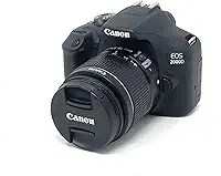 Canon Câmera EOS 2000D DSLR e lente EF-S 18-55 mm f/3.5-5.6 is II, preta