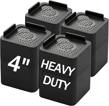 Bed Risers Furniture Risers Heavy Duty, Single Layer Lift 2 Inches