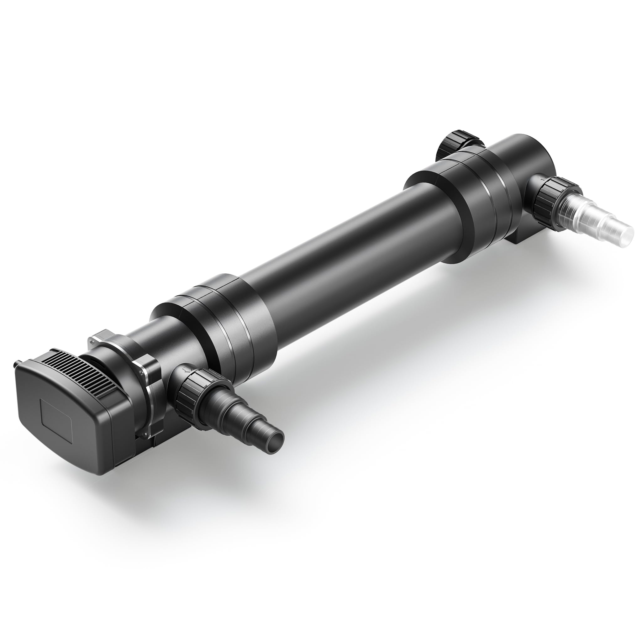 SunSun CUV-655 Stérilisateur Clarificateur bassins/étang - débit Max. 8000 l/h - avec Lampe Rayons UV-C 55 W + Miroir INOX + Aimants - pour Poissons et Plantes Aquatiques - Cours d’Eau en hélice