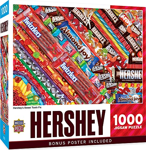 MasterPieces 1000 Piece Jigsaw Puzzle for Adults, Family, Or Youth - Hershey's Sweet Tooth Fix - 19.25'x26.75'