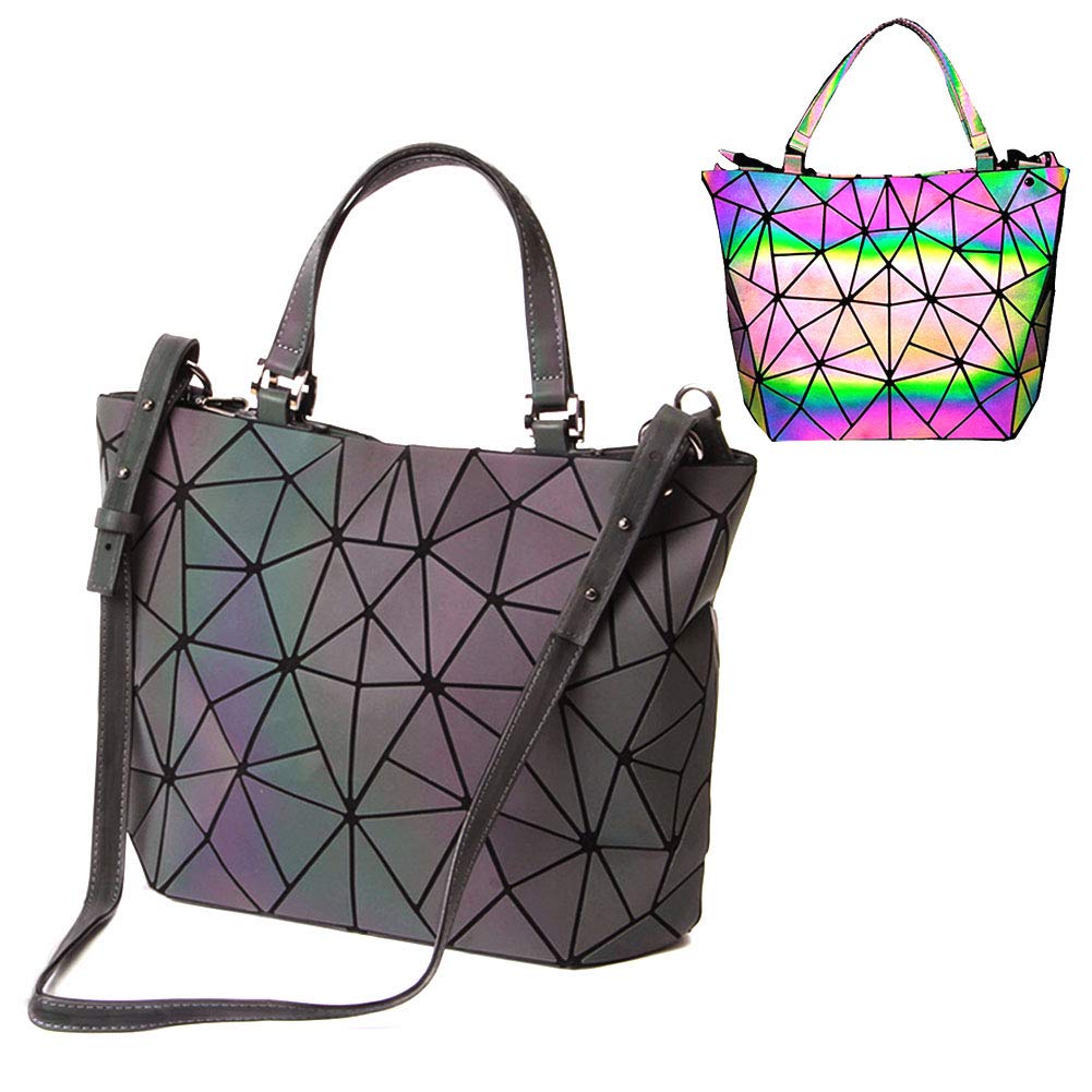 Geometric Changeable shape Bag Luminous Top Handle Satchel Shoulder Large Bag ?