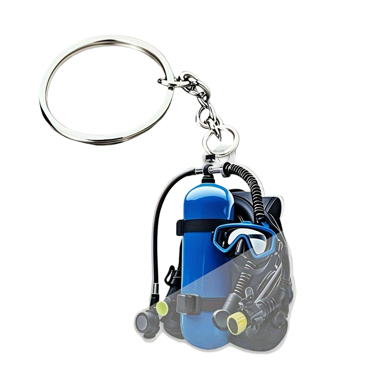 ZBIianxer Acrylic Keychain with Diving Theme for Vehicle Decoration and Home Ornament Ideal Festive Present for Christmas Diving Keychain