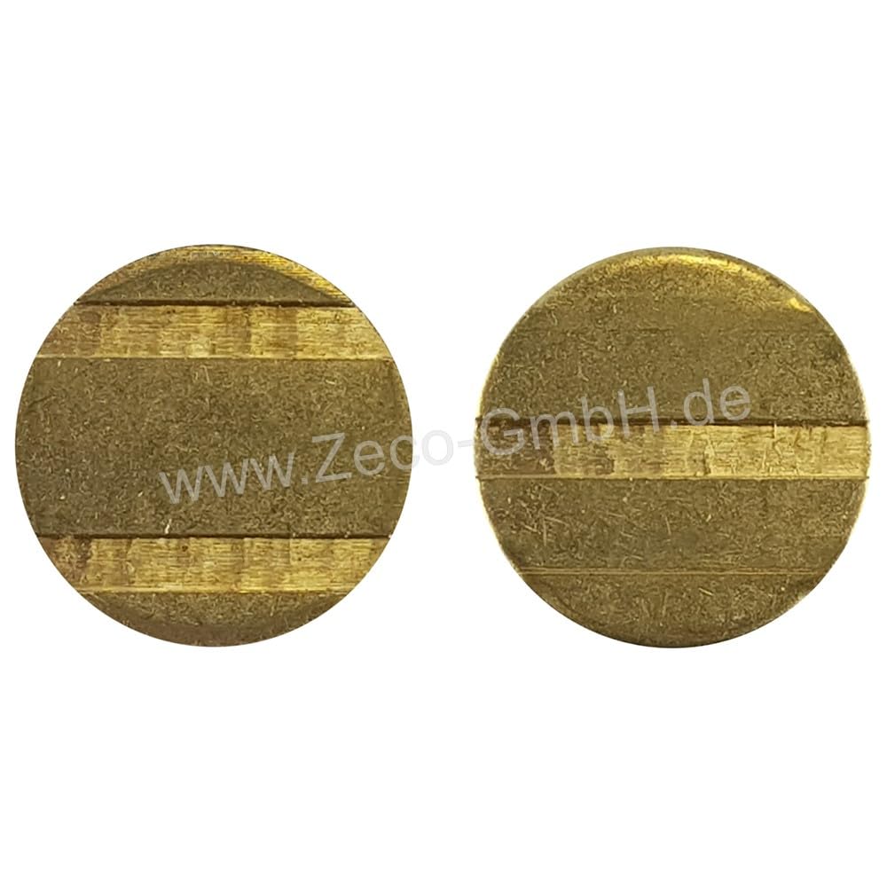 Zeco Wertmarke Nr. 25, 25mm x 2mm für z.B. Beckmann Münzautomat, Profil Token (50 Stück, Messing, profilierte Waschmarke