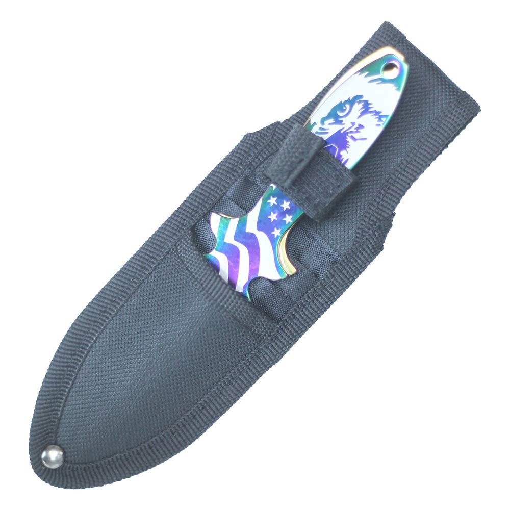 Wuu Jau Co Aeroblades AB11 3 Pcs Set Eagle American Flag Throwing Knife (AB11M)