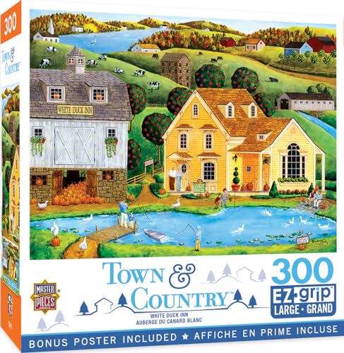 MasterPieces 300 Piece EZ Grip Jigsaw Puzzle - The White Duck Inn - 18
