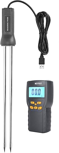 Miniatura 6 de TOPINCN Moisture Meter Probe Grain Tool Tester with Extra Long Probe 230 Smart Digital Moisture Meter Tester Probe Grain Moisture Tester Tool Tool