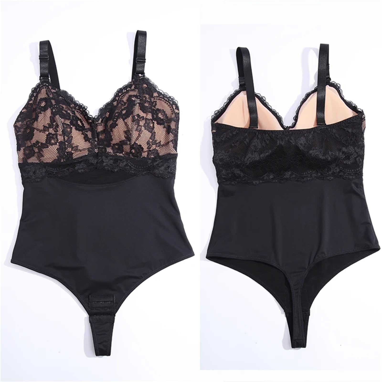 Shapewear Donna 1 pezzo Body da donna contenitivo for pancia, sollevatore di glutei, shapewear senza maniche, canotta con scollo a V, tuta corsetto for allenamento della vita, body shaper